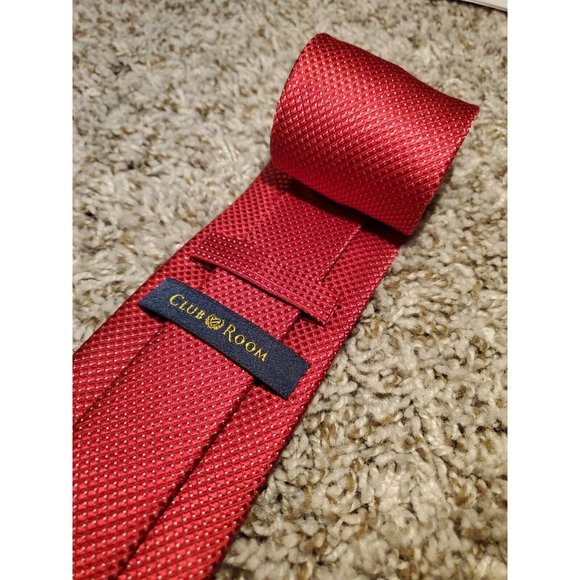 Club Room Other - New Club Room designer red diamond print silk neck tie